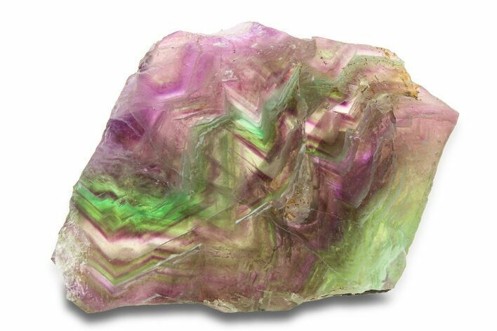 Colorful, Polished Fluorite Slab - China #287194